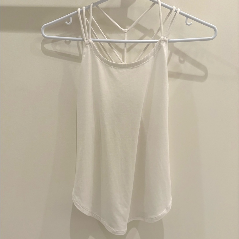 IVIVVA - Girls White Backless Activewear Tank Top